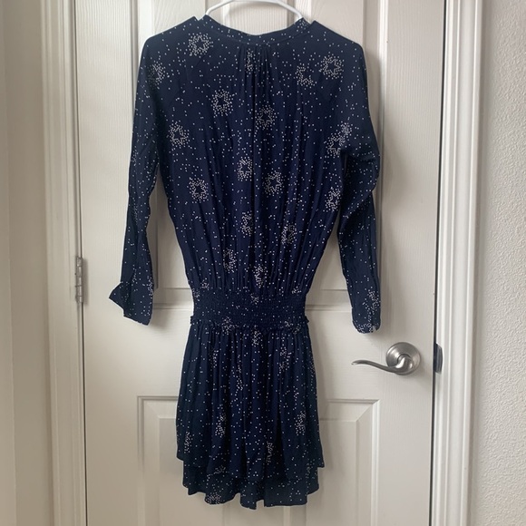 Rails Jasmine Navy Stella Multi star constellation Print Long sleeve dress Small - Picture 8 of 9